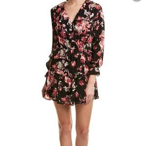 Joie Joada silk mini dress floral